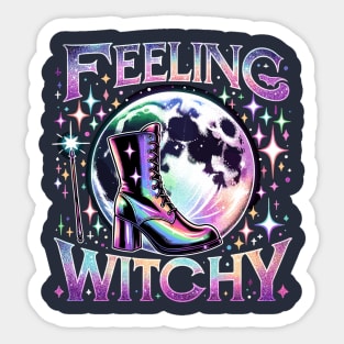 Special Halloween "Feeling Witchy" Design Sticker